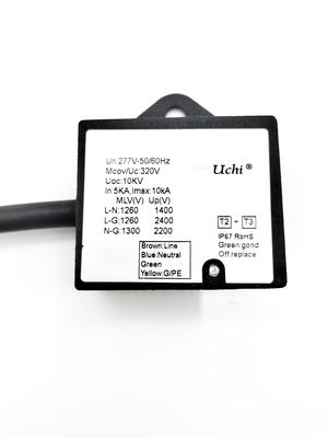 एलईडी लाइट के लिए IP67 320VAC टाइप 2 टाइप 3 SPD सर्ज प्रोटेक्टर